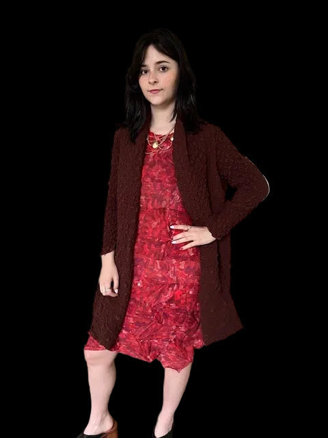 Vanity Couture Textured Coat (Black or Coffee)