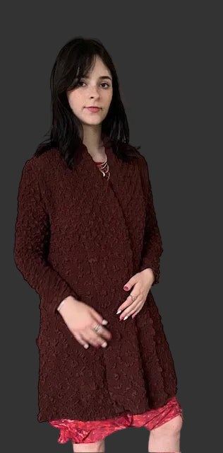 Vanity Couture Textured Coat (Black or Coffee)