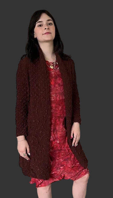 Vanity Couture Textured Coat (Black or Coffee)