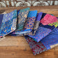 Blue Silk Kantha Patchwork Table Runners