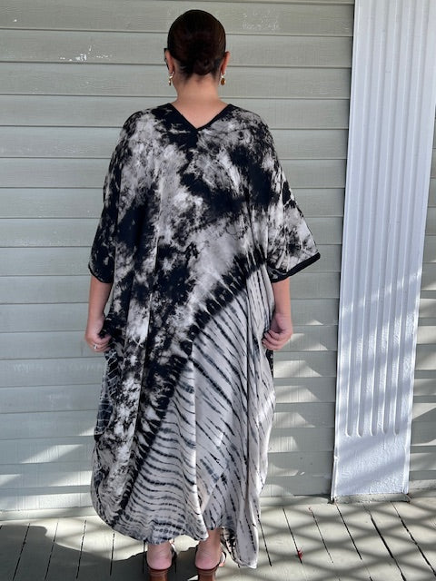 Silver And Gold Dots Caftan