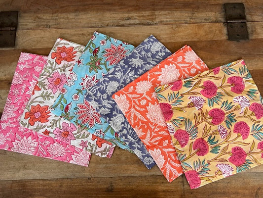 Assorted Block Print Napkins