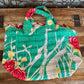 Kantha Vagabond bag ( green floral)