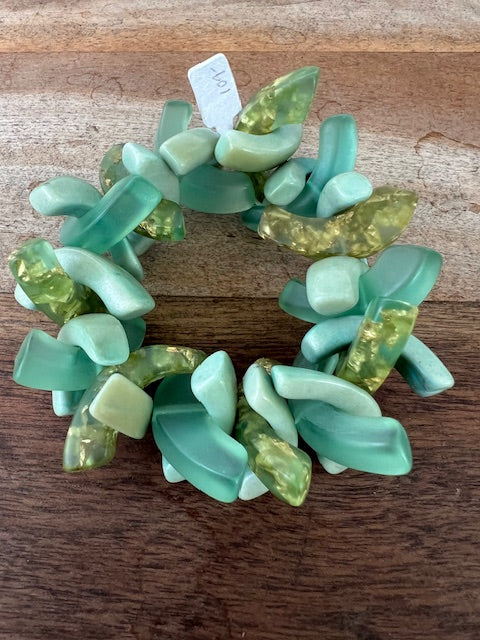 Tagua Sea Foam Stretch Bracelet