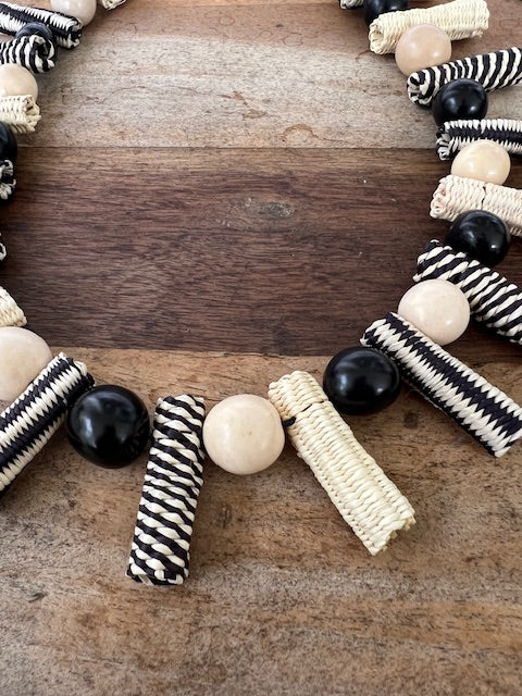 Raffia &Tagua Necklace