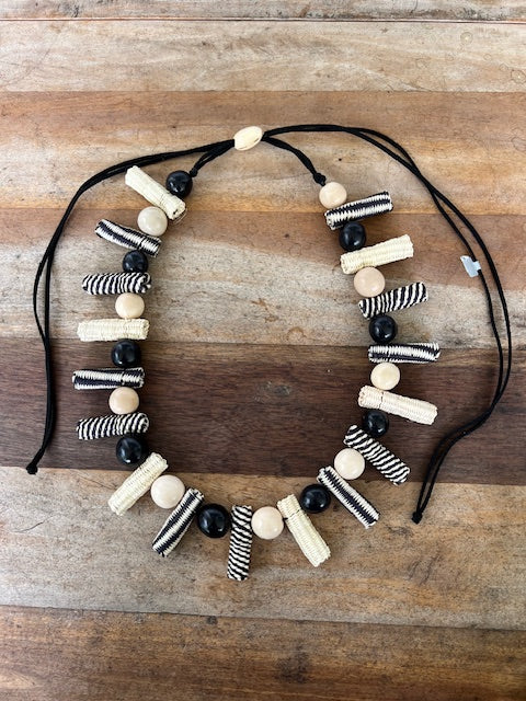 Raffia &Tagua Necklace