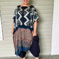 Dth 100% Silk Shibori Indigo Kaftan