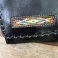 Leather Cross Body Purse In Deep Coffee Brown