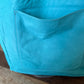 Turquoise Leather Carry All bag