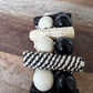 Tagua and Raffia Stretch Bracelet