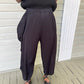 Pleats Side Flap Pants