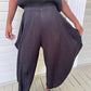 Pleats Side Flap Pants