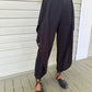 Pleats Side Flap Pants