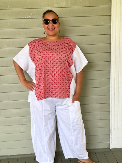 Dth Linen Cotton Boxy Top