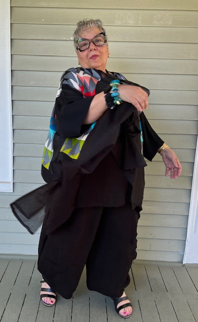 Dth Opposite Jacket in Mulberry Silk (Navajo Design)