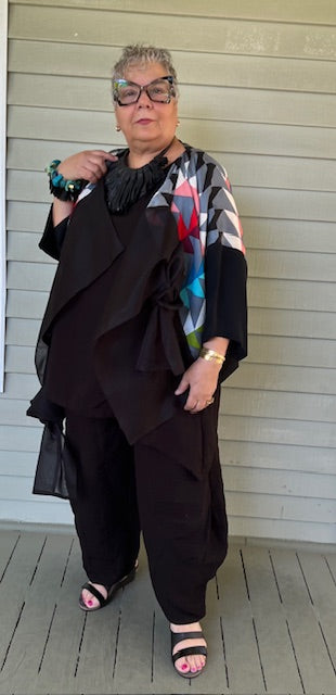 Dth Opposite Jacket in Mulberry Silk (Navajo Design)