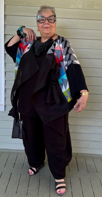 Dth Opposite Jacket in Mulberry Silk (Navajo Design)