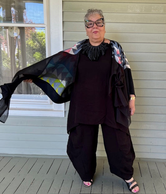Dth Opposite Jacket in Mulberry Silk (Navajo Design)