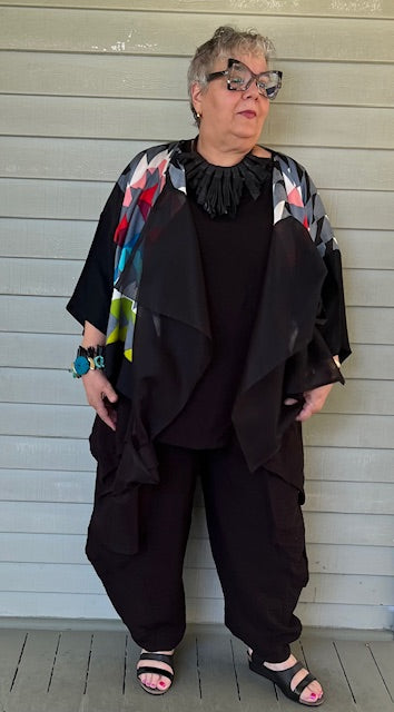 Dth Opposite Jacket in Mulberry Silk (Navajo Design)