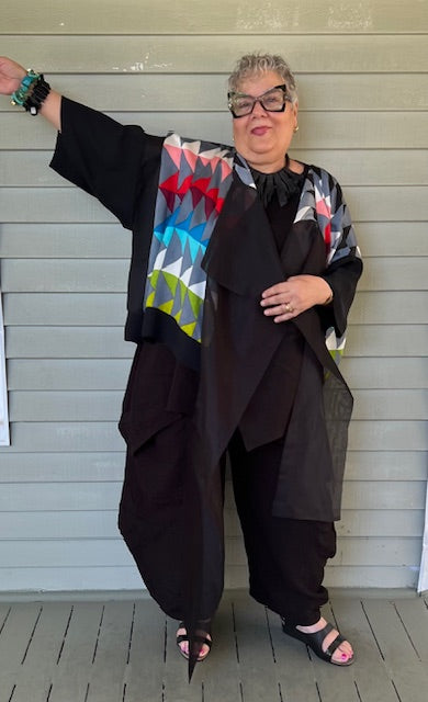 Dth Opposite Jacket in Mulberry Silk (Navajo Design)