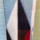 Cashmere Silk Blend Geometric Wrap (Red,Black )