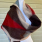 Cashmere Silk Blend Geometric Wrap (Red,Black )