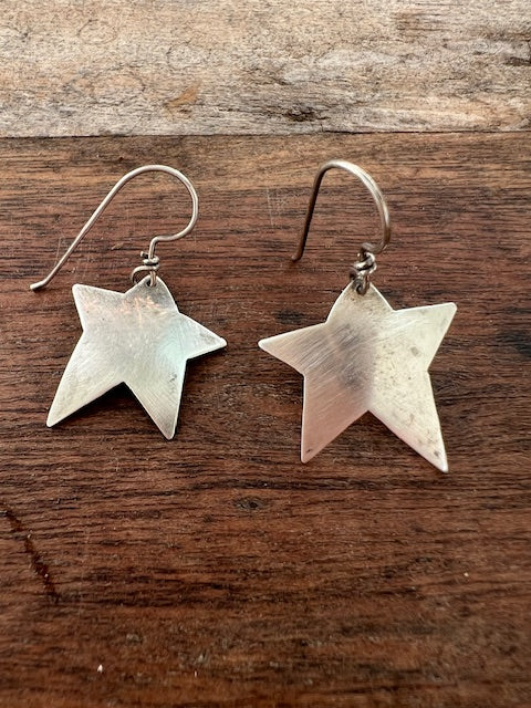 Sterling Silver Star Earrings