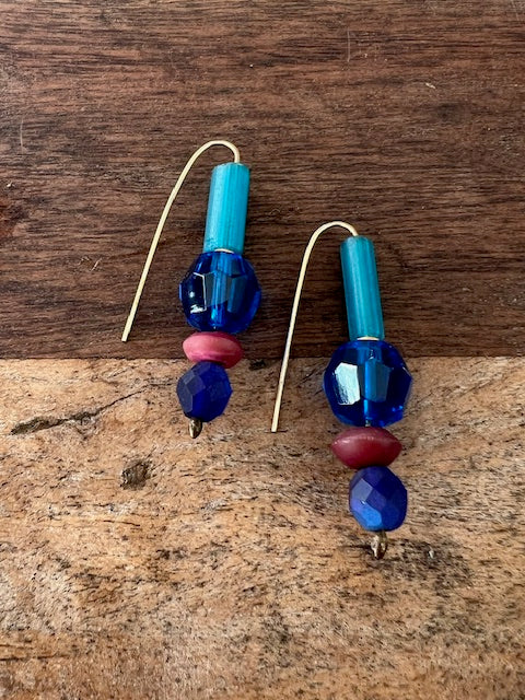 Antique Glass Earrings
