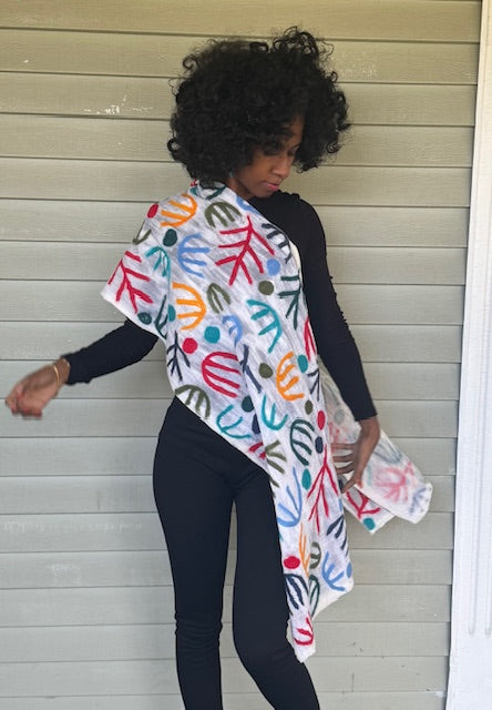 Felted Matisse Cut Out Scarf