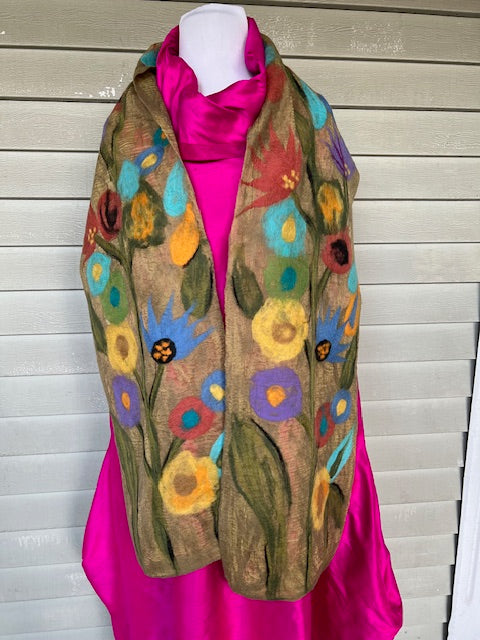 Felted Blooming Garden