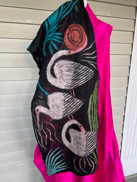 Felted Ibis Scarf