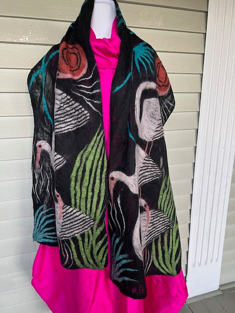 Felted Ibis Scarf