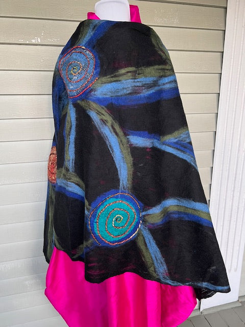 Felted Spiral Wrap
