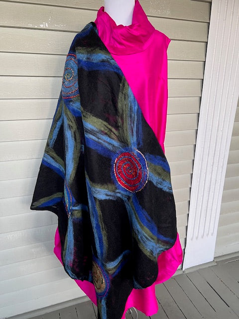 Felted Spiral Wrap
