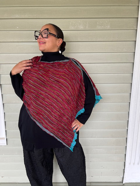 Pleated Poncho