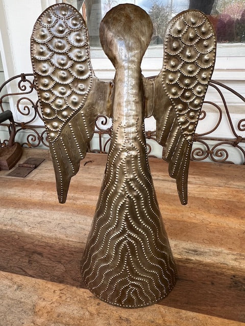 Large Standing Metal Angel