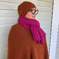 Alpaca Boucle Scarf (fuchsia)