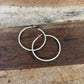 Sterling silver Tribal Hoops