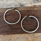 Sterling silver Tribal Hoops