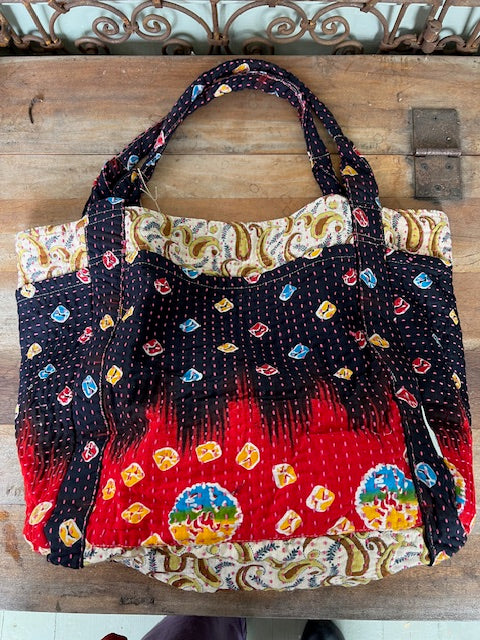 Kantha Side & Front Pocket Bag