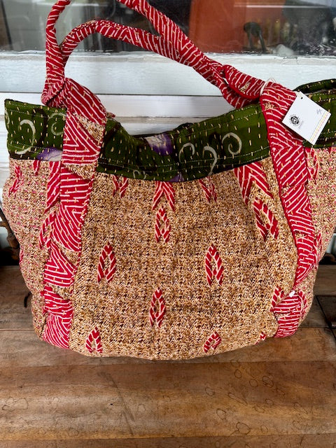 Kantha Side & Front Pocket Bag