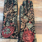 Roses Leather Gloves