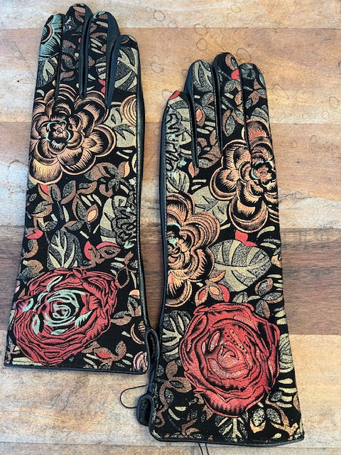 Roses Leather Gloves