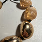 Eco Resin and Tagua Necklace Gold