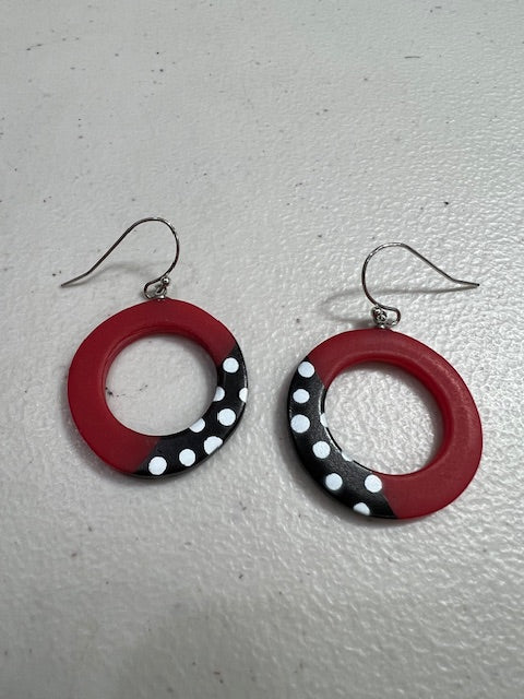 Carmen Red &Dots earrings