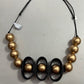 Loops Black & Gold Necklace