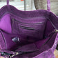 Purple Snake Skin Design Tote