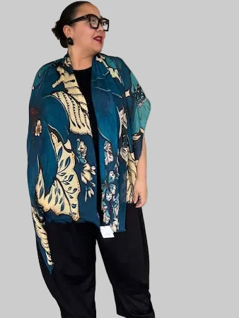 Carcava Scarf Blue Floral