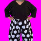 DTH 100 % Cotton Seersucker Black and White Seamed Pants