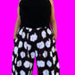 DTH 100 % Cotton Seersucker Black and White Seamed Pants